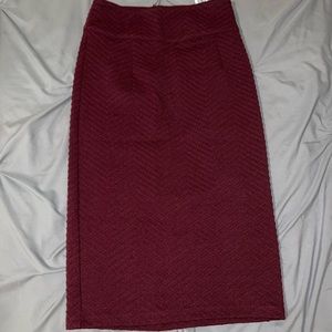 Midi Skirt - Plum
